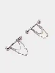 Серебряный пирсинг для сосков, 2 штуки