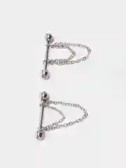 Серебряный пирсинг для сосков, 2 штуки