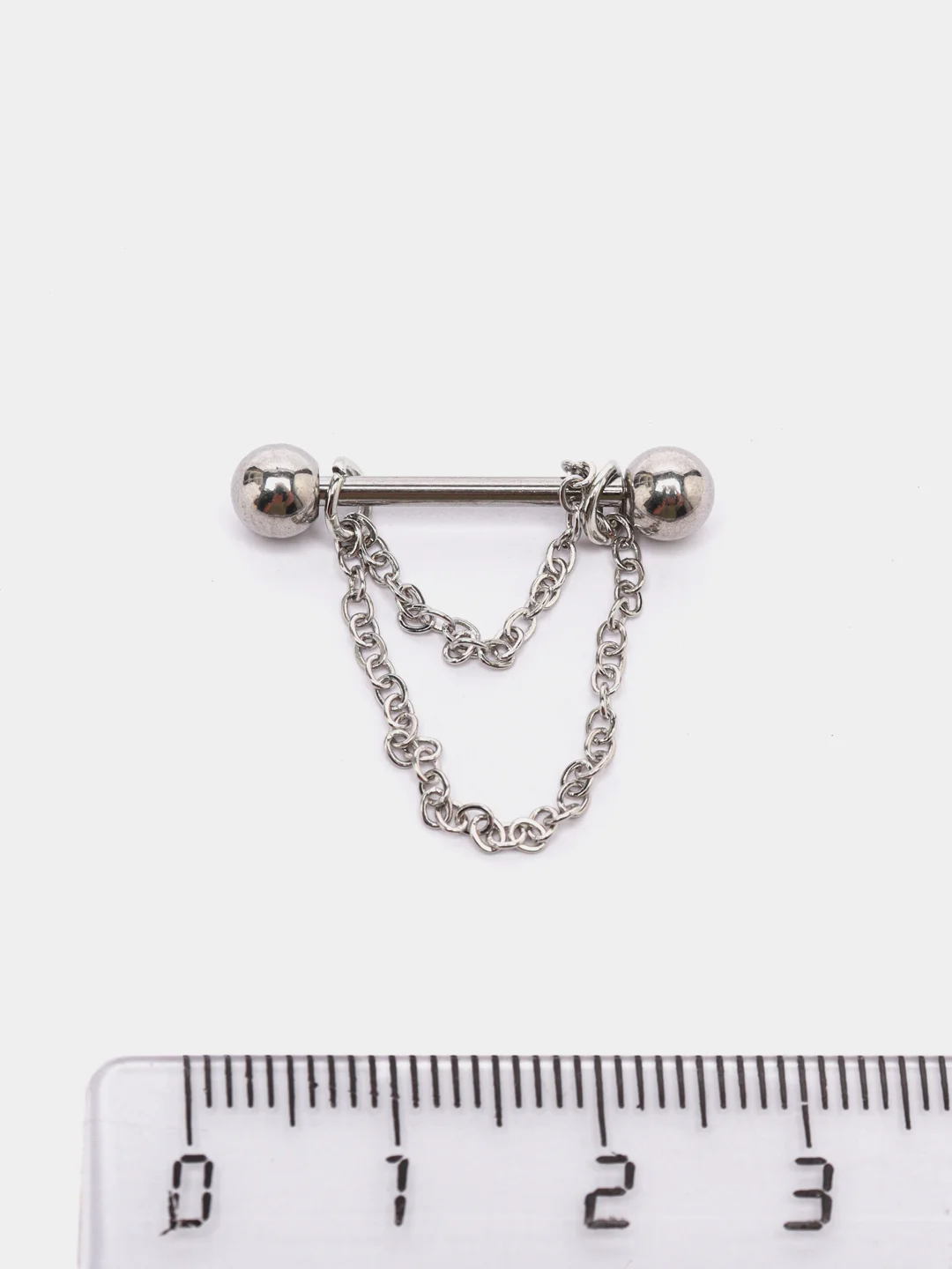 Серебряный пирсинг для сосков, 2 штуки