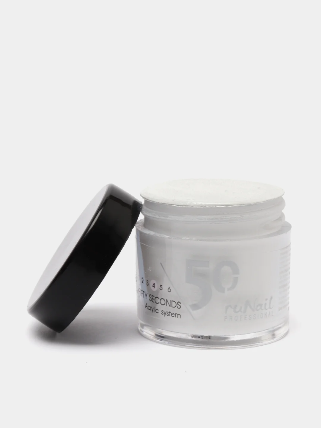 Белый акриловая пудра Fifty Seconds Runail Professional, 25 г