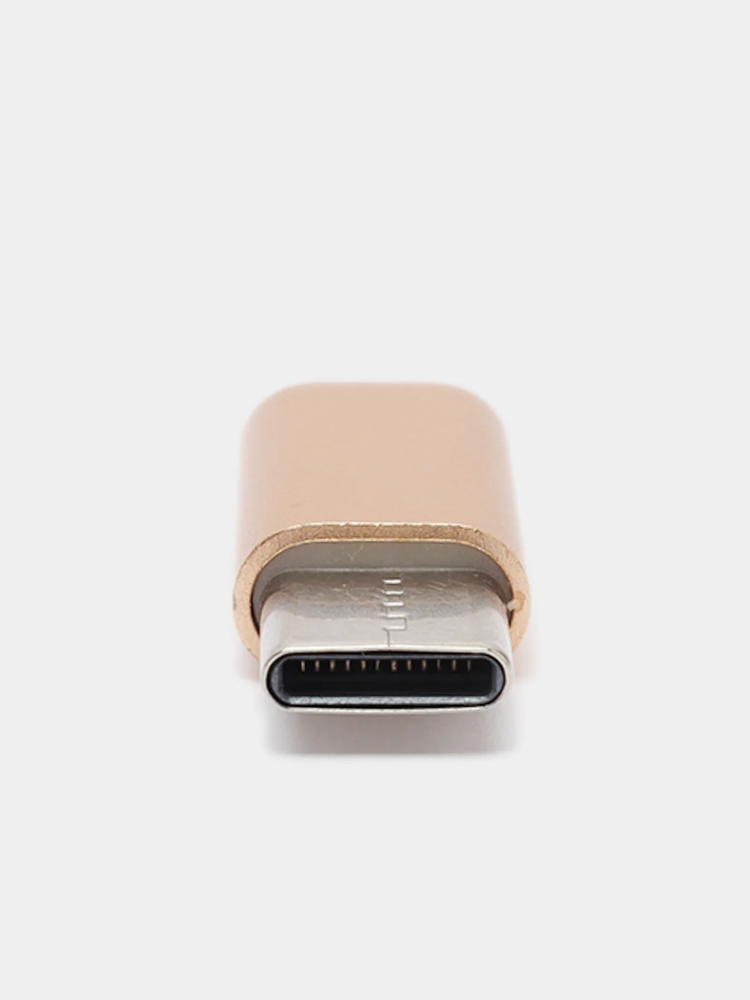 Золотой адаптер переходник USB Type-C otg micro USB