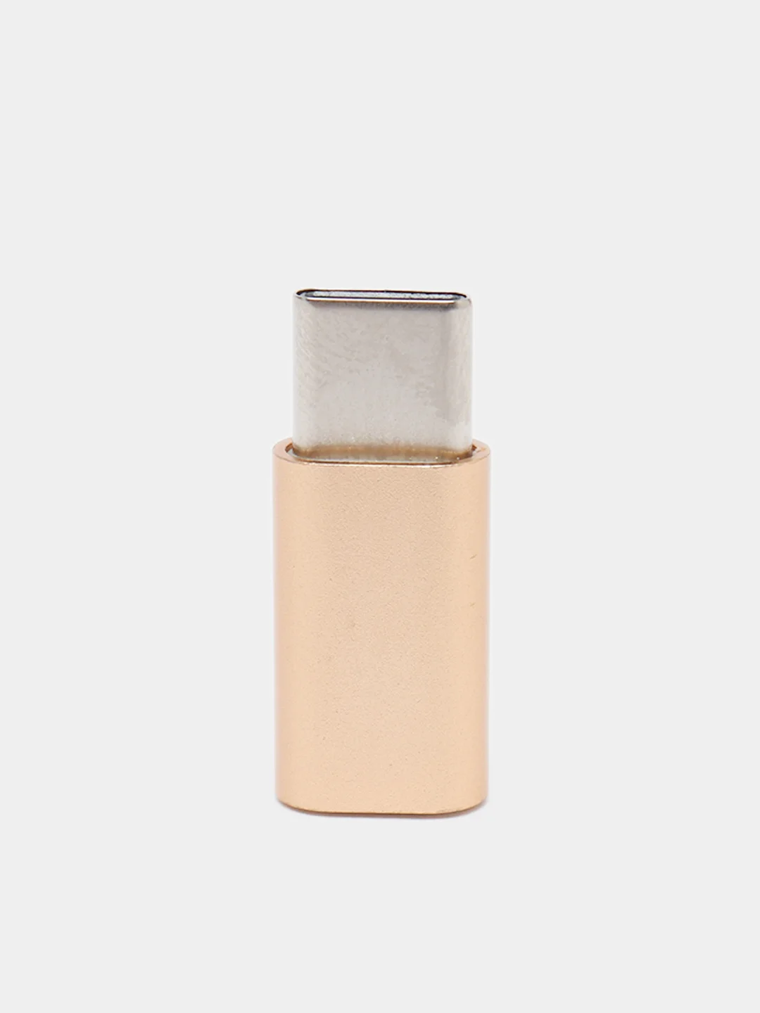 Золотой адаптер переходник USB Type-C otg micro USB