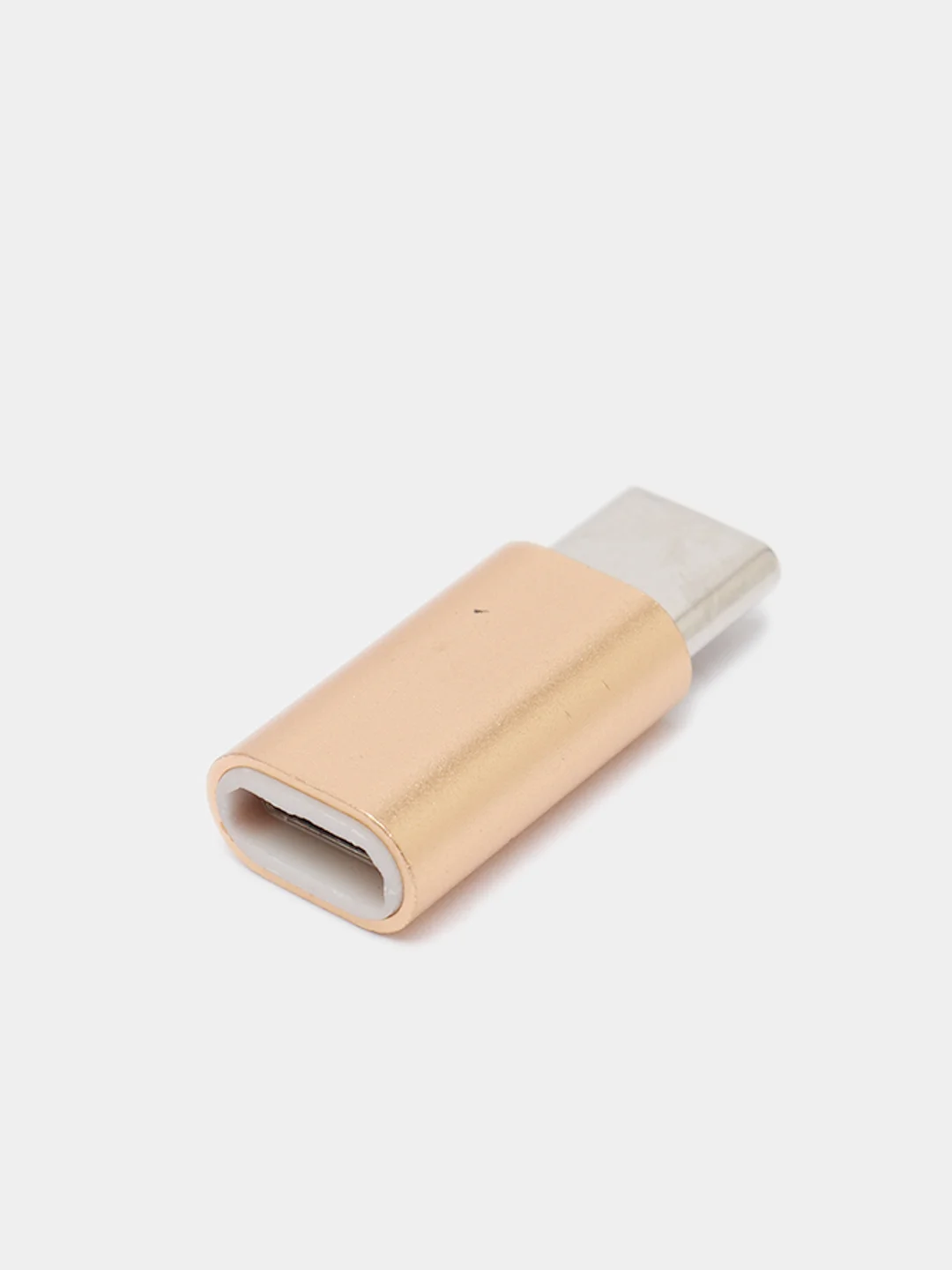 Золотой адаптер переходник USB Type-C otg micro USB