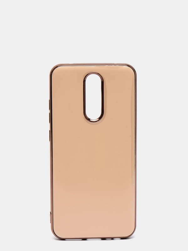 Чехол Xiaomi Redmi 8, Redmi 8A, Сяоми Редми 8, 8А цветной силиконовый с глянцевой рамкой