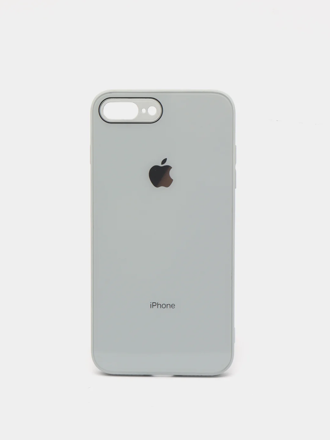 Ледяной чехол силиконовый со стеклянной панелью для iPhone 7 Plus / iPhone 8 Plus