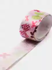 Розовый лента атласная "Сердечки. Бантики", 2,5 см х 2 метра