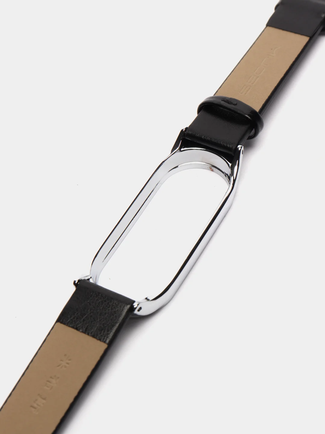Угольный фирменный кожаный ремешок для Xiaomi mi band 3, 4, 5, 6