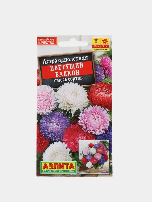 Астра Цветущий балкон, семена, цветы