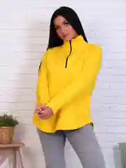 Желтый толстовка без капюшона женская