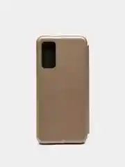 Золотой чехол книжка для Samsung Galaxy S20 FE, S20FE с функцией подставки
