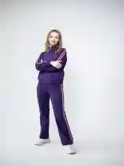 Спортивный костюм женский трикотажный, без начеса, на молнии