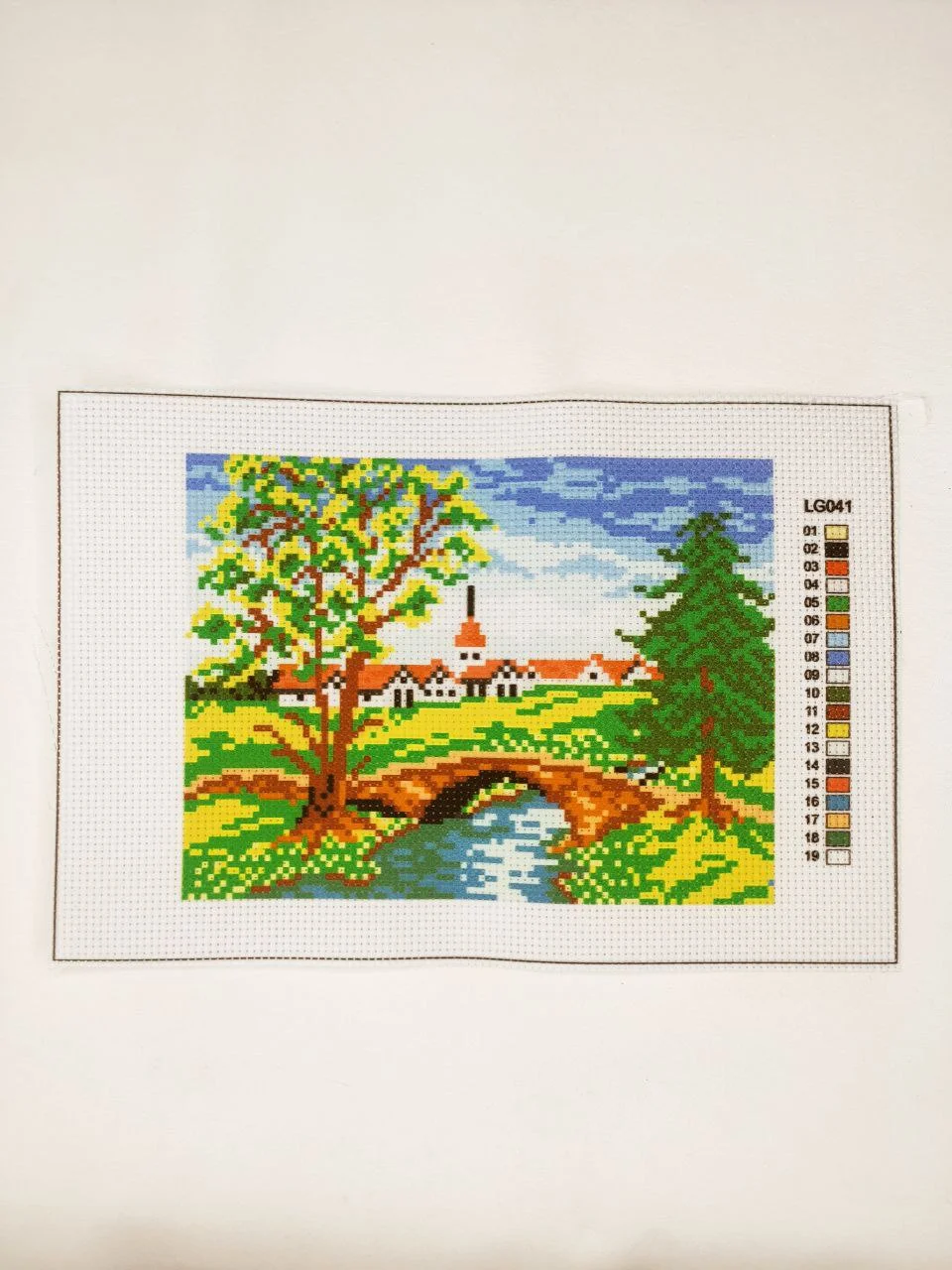 Лайм набор для вышивания "Пейзаж", 10*14 см