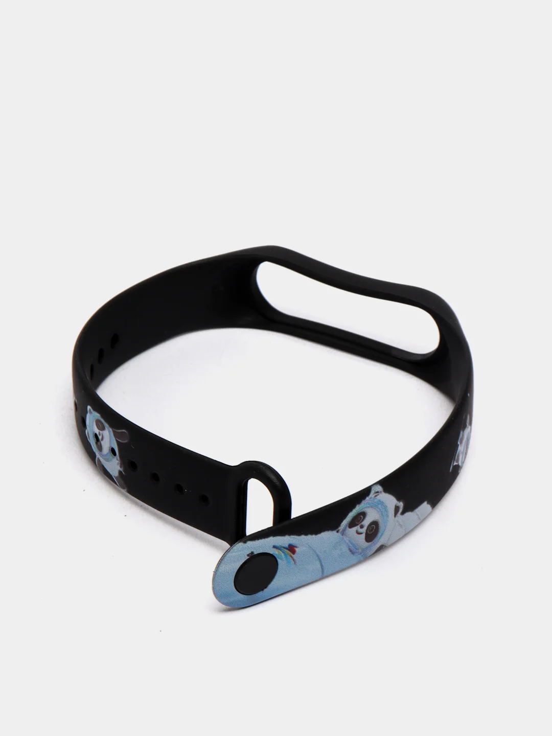 Коричневый ремешок для фитнес браслета Mi Band 3/Mi Band 4, с рисунками