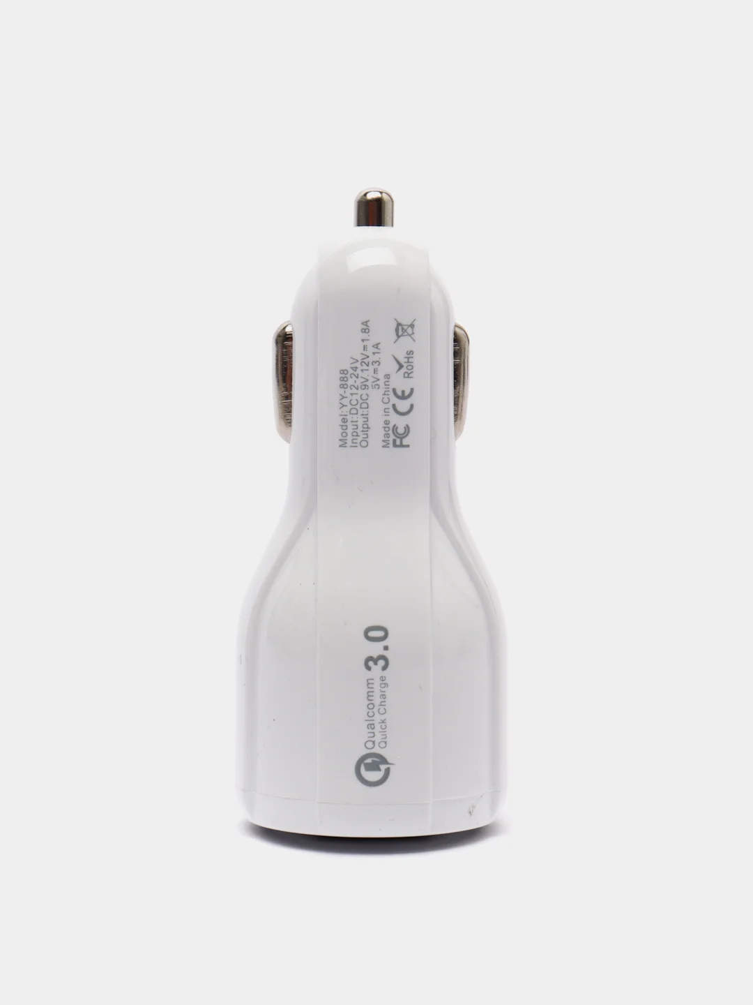 Автомобильное зарядное устройство в прикуриватель и поддержкой Quick Charge 3.0, 2хUSB