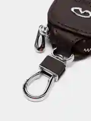 Коричневый кожаный чехол для ключа, с логотипом автомобиля
