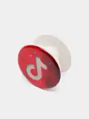 Коралловый меланж попсокет TikTok для смартфона (Tik tok, тик ток, тикток)