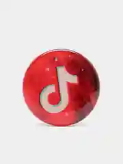 Коралловый меланж попсокет TikTok для смартфона (Tik tok, тик ток, тикток)