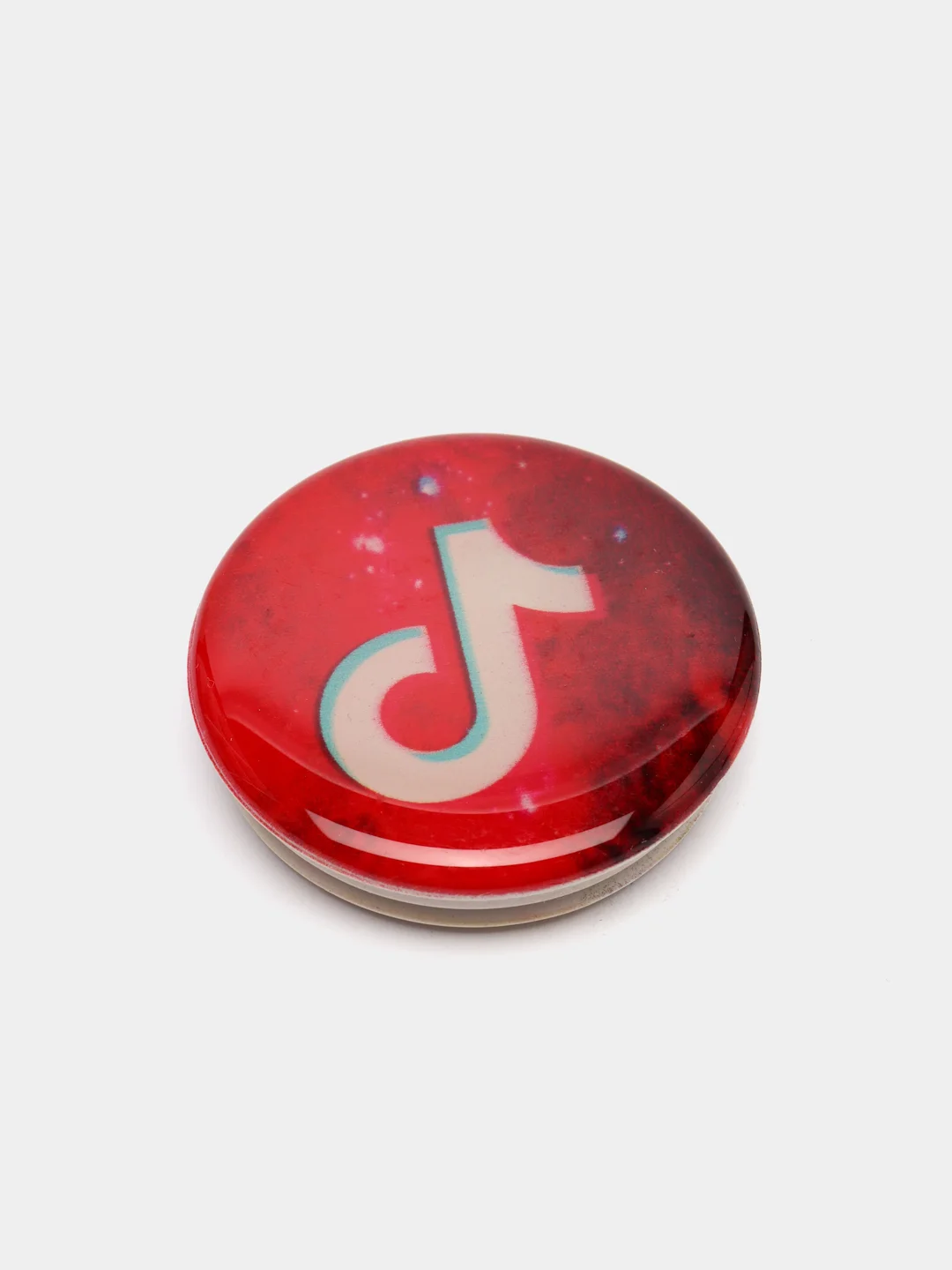 Коралловый меланж попсокет TikTok для смартфона (Tik tok, тик ток, тикток)