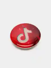 Коралловый меланж попсокет TikTok для смартфона (Tik tok, тик ток, тикток)