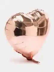 Коралловый меланж воздушный шар фольгированный "Сердце", 44 см