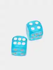 Голубой игральные кости, кубики для настольных игр 14 и 16 мм
