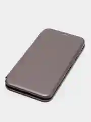 Серебряный чехол-книжка Samsung Galaxy A10 (Самсунг Галакси А10)