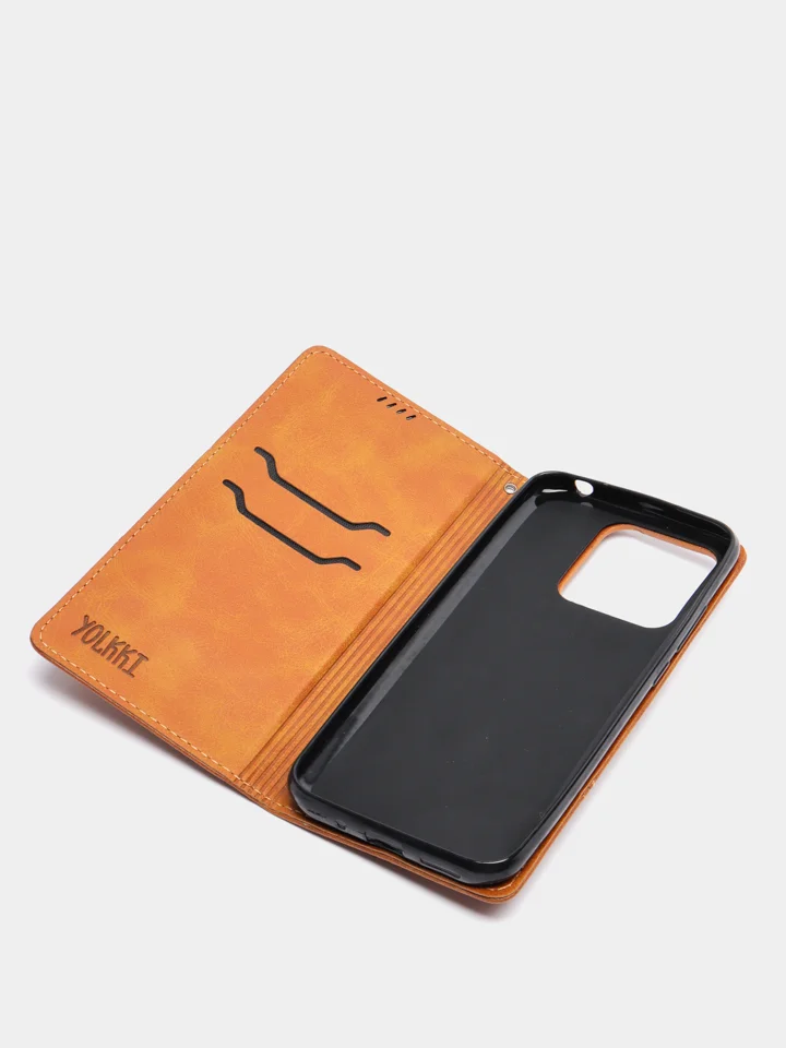 Красный чехол  книжка для Xiaomi Redmi  10 Pro / 10 Pro Max