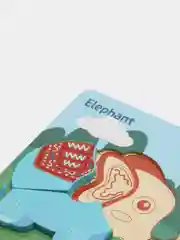 Синий развивающие деревянные пазлы для малышей