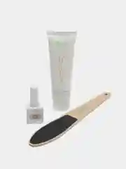 Набор для педикюра, крем для стоп, гель-лак однофазный Pedicure gel polish, пилка
