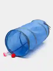 Синий игровой тоннель, с игрушками, для кошки