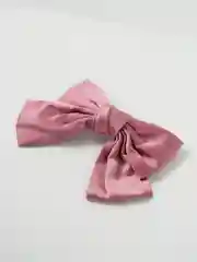 Розовый бант-заколка для волос, атласный