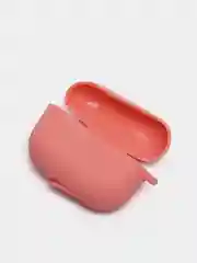 Розовый силиконовый чехол для наушников Apple Airpods Pro, Airpods