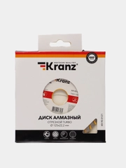 Диск алмазный отрезной Turbo 115 / 125 / 150 / 180 / 230 мм KRANZ