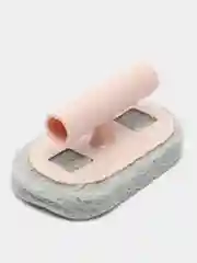 Конфетный скрабирующая губка с ручкой для мытья посуды уборки