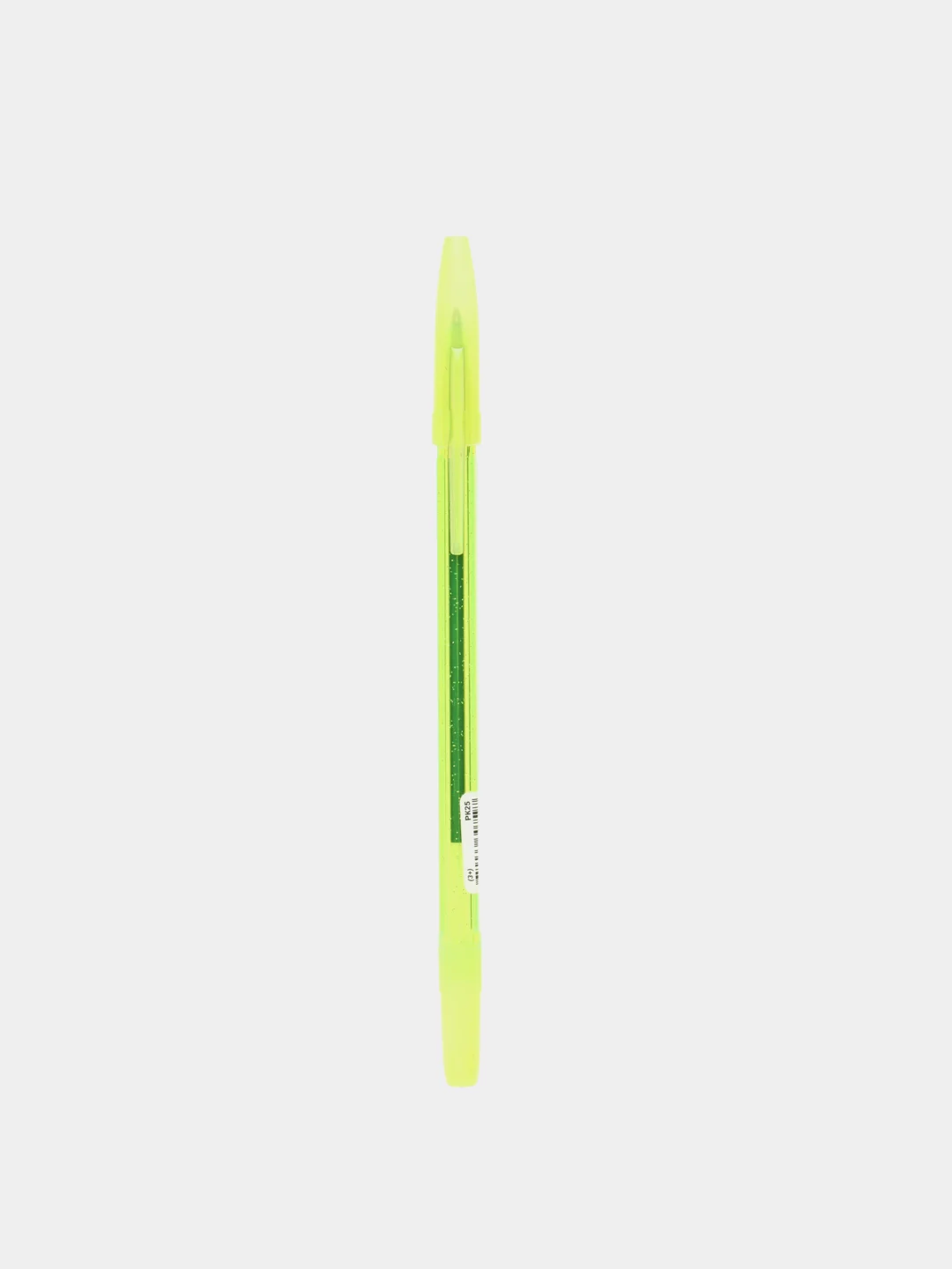 Желтый ручка шариковая СТАММ 511 Neon, синяя, 1,0 мм, прозрачный корпус, с блестками
