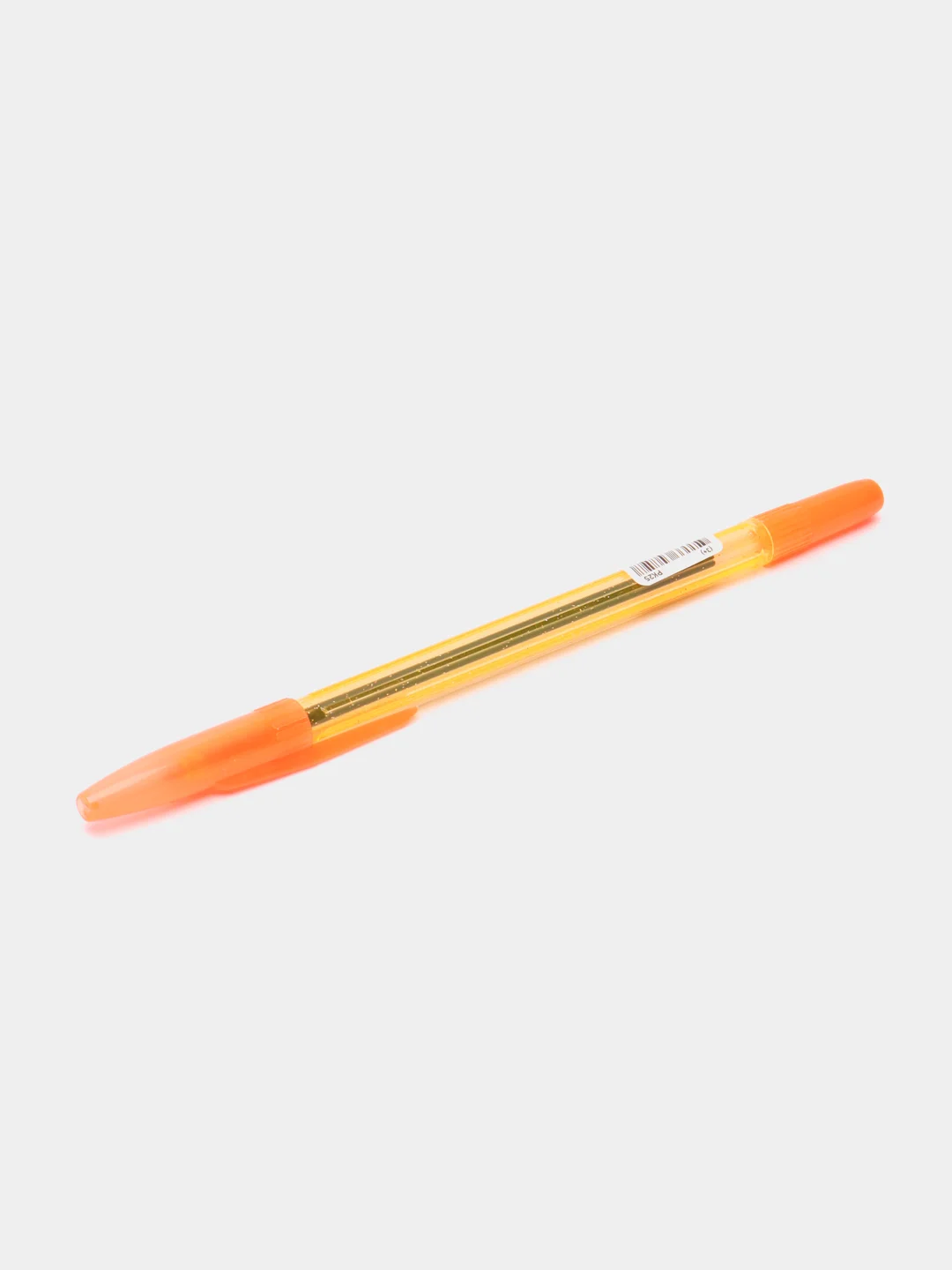Оранжевый ручка шариковая СТАММ 511 Neon, синяя, 1,0 мм, прозрачный корпус, с блестками