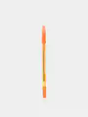 Оранжевый ручка шариковая СТАММ 511 Neon, синяя, 1,0 мм, прозрачный корпус, с блестками
