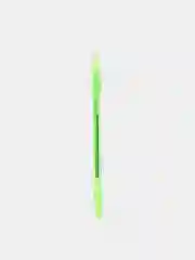 Зеленый ручка шариковая СТАММ 511 Neon, синяя, 1,0 мм, прозрачный корпус, с блестками