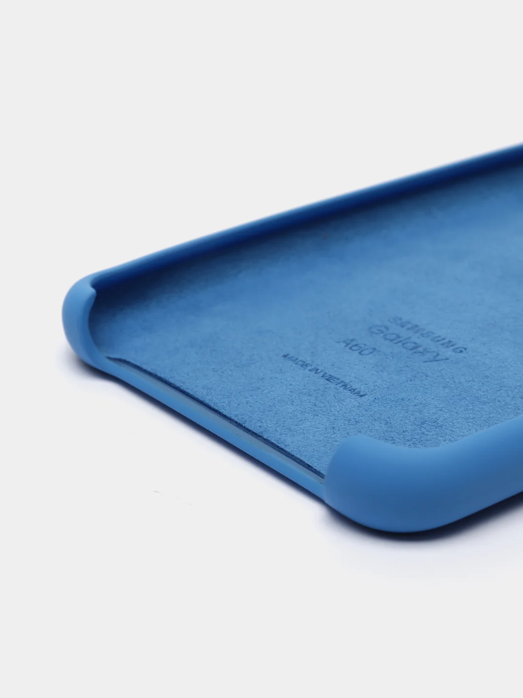 Синий чехол силиконовый Silicone Cover Case для Samsung Galaxy A20S, A60, M40