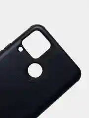 Синий чехол Realme C15 / C25 / C25S Реалми С15 / С25 / С25С силиконовый, имитация кожи