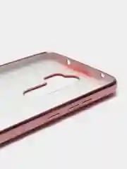 Розовый чехол Xiaomi Redmi Note 8 Pro, Сяоми Редми Нот 8 Про силиконовый с глянцевой рамкой