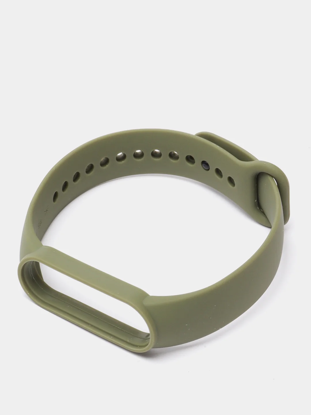 Хаки ремешок для Xiaomi Mi Band 5 / 6 / 7, силиконовый