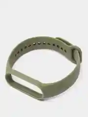 Хаки ремешок для Xiaomi Mi Band 5 / 6 / 7, силиконовый
