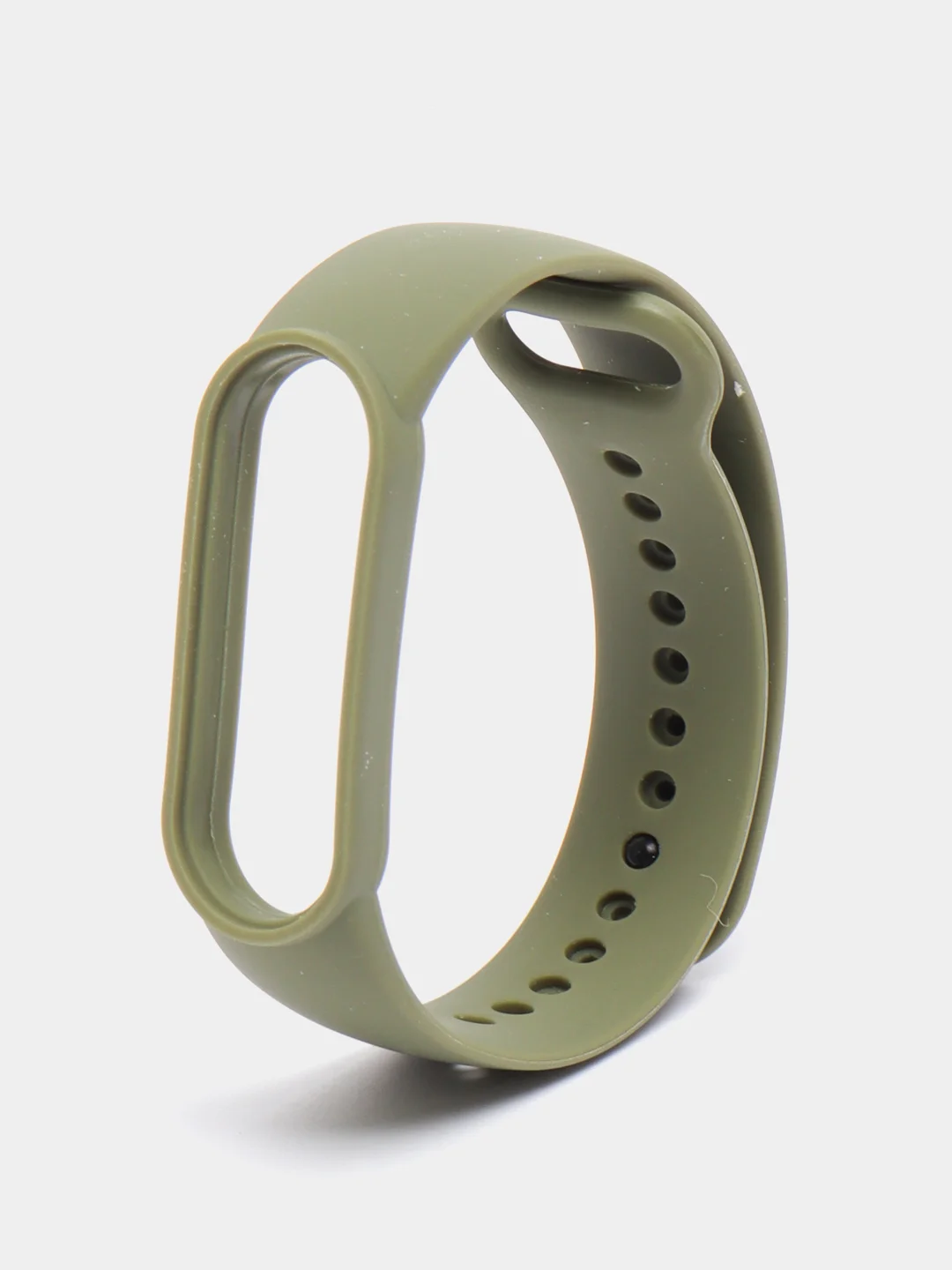 Хаки ремешок для Xiaomi Mi Band 5 / 6 / 7, силиконовый