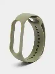 Хаки ремешок для Xiaomi Mi Band 5 / 6 / 7, силиконовый