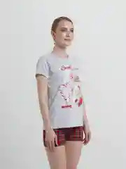 Пижама женская с шортами, в клетку
