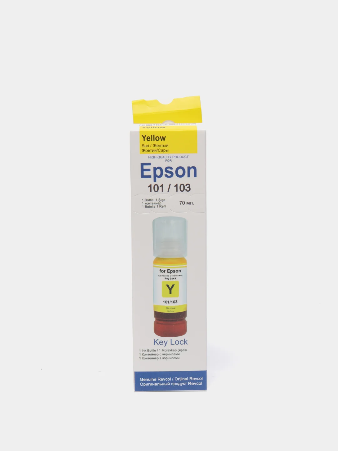 Желтый чернила для принтера Epson L-серии 101/103 Key Lock