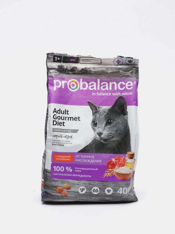 Сухой корм для кошек ProBalance с говядиной, с ягненком