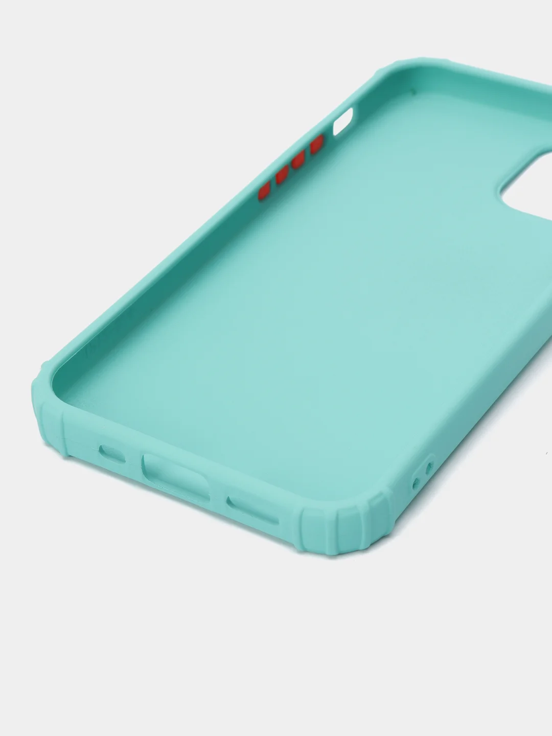 Бирюзовый чехол Apple iPhone 12 Mini (5.4) силиконовый противоударный с усиленными углами