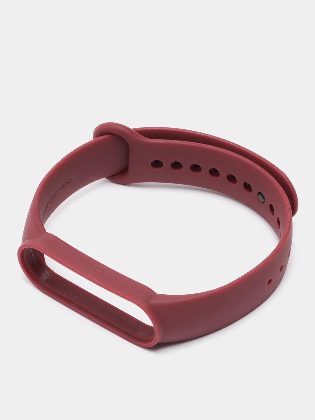 Багровый ремешок для Xiaomi Mi Band 5 / 6 / 7, силиконовый